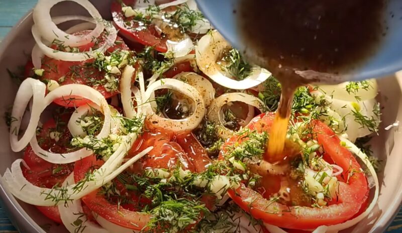 Помидоры в маринаде: идеальны для шашлыка. За уши не оттащить от такой вкусной закуски