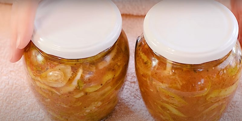 Кабачки как шашлык: закрываю по 45 банок. Вкусная закуска на зиму