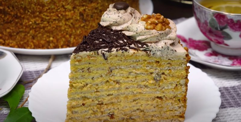 Необыкновенно вкусный ореховый торт. Десерт для Новогодних праздников
