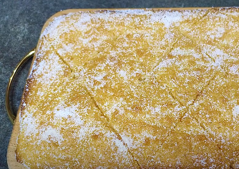 Вкусный пирог "6 стаканов". Легко запомнить: все смешал и в духовку