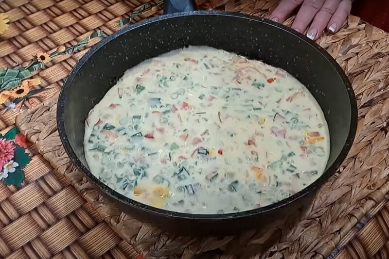 Вкусный завтрак на сковороде за 5 минут. Простой и вкусный рецепт