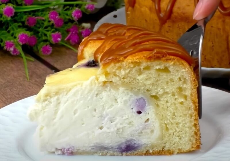 Торт «Вулкан» - рецепт  за 45 минут. Вы будете в восторге: просто, красиво и вкусно