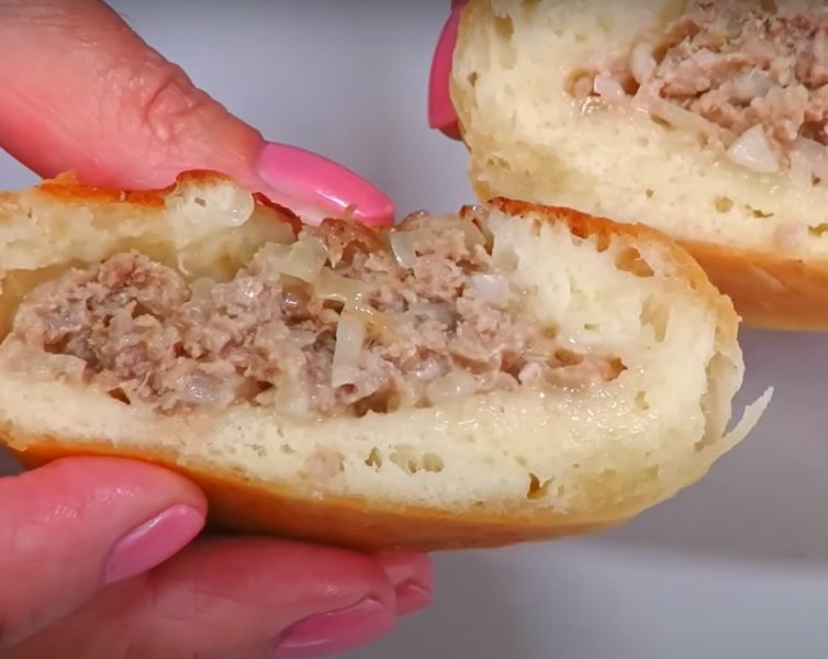 Беляши на кефире без дрожжей за 25 минут. Сочная начинка: простой рецепт