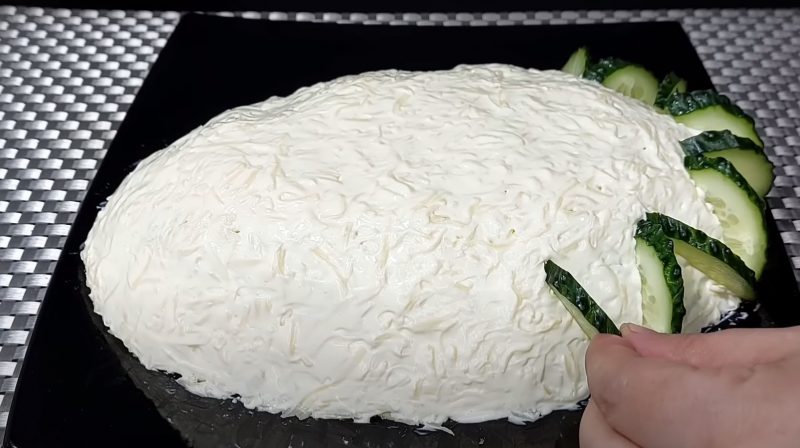 Крабовые палочки больше не использую. Рецепт Новогоднего салата "Зимний сад"