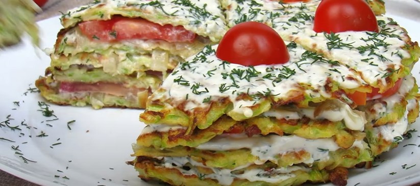 Вкусная закуска из кабачков. Простой рецепт, как приготовить торт из кабачков